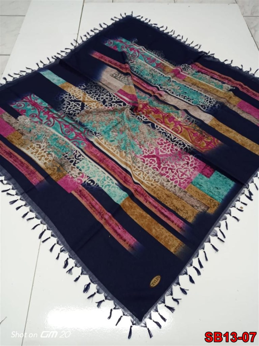 Ceylin Boncuklu Cotton Eşarp(sb13-07)