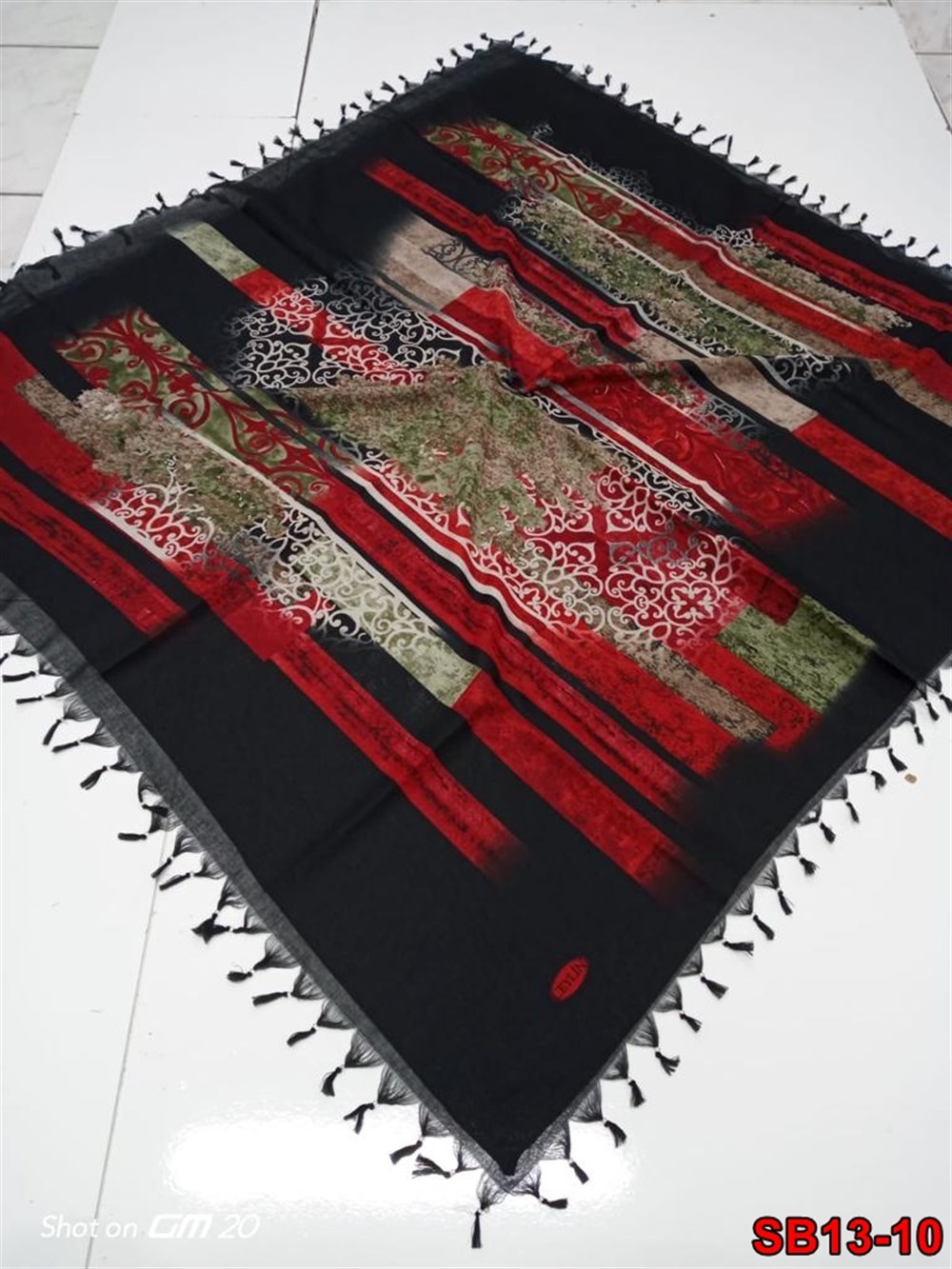 Ceylin Boncuklu Cotton Eşarp(sb13-10)