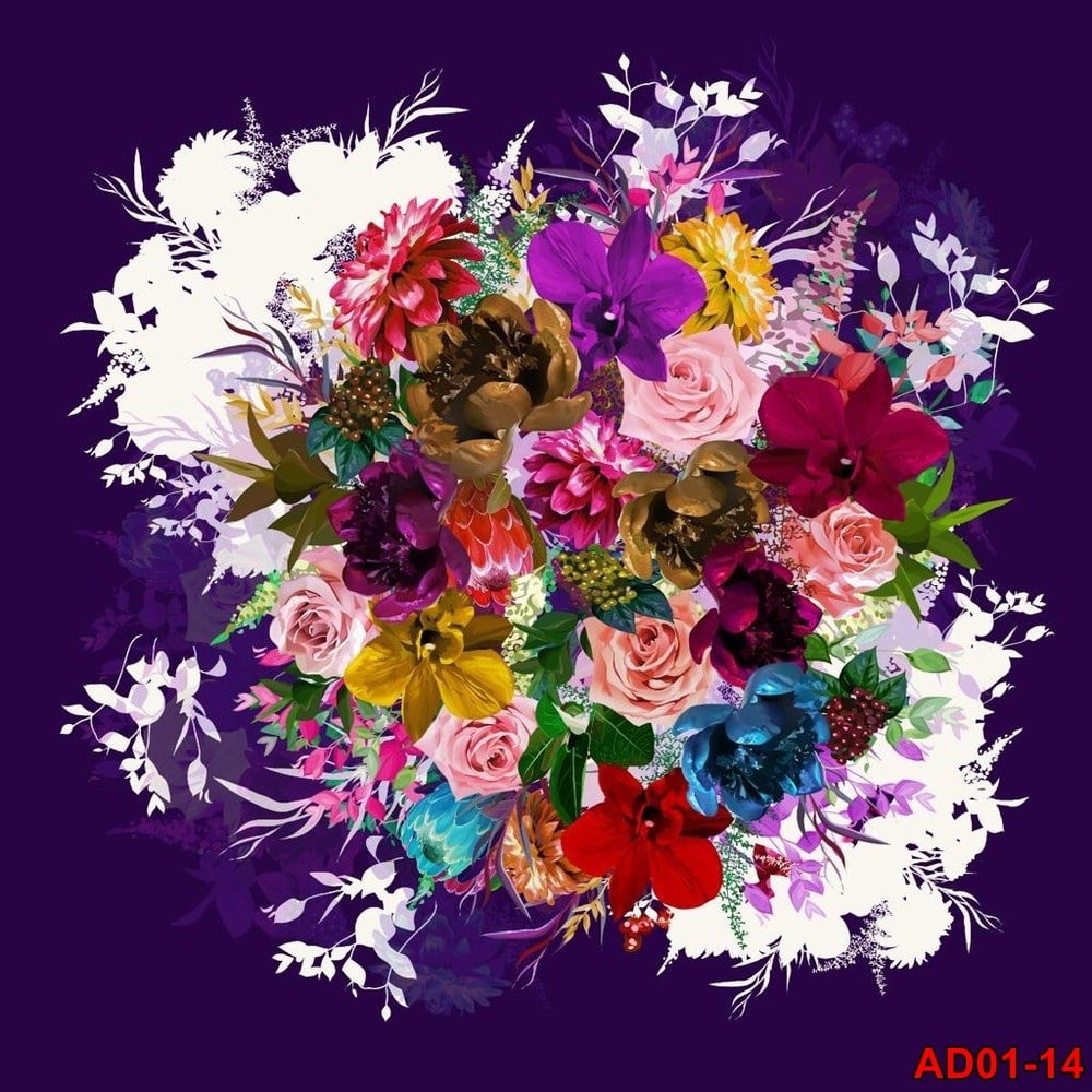 Dijital Baskı Oyalık Yazma(ad01-14)