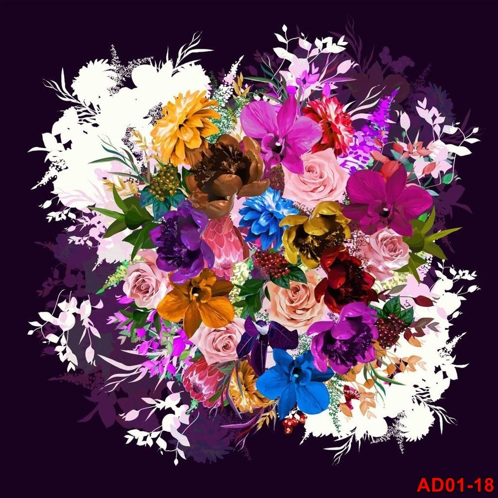 Dijital Baskı Oyalık Yazma(ad01-18)