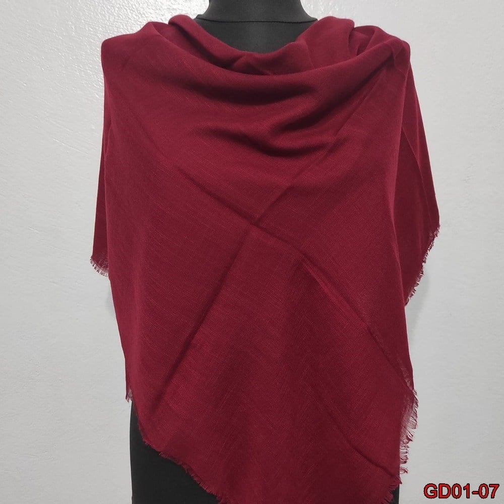 Düz Renk Flamlı Eşarp (gf01-07)