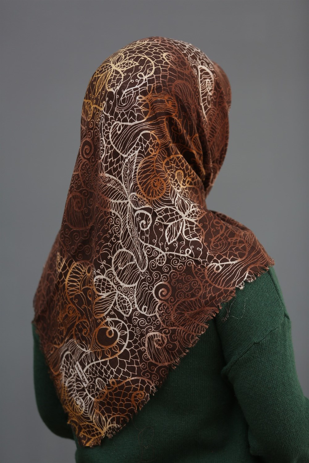 Elmina Flamlı Coton Eşarp(19-01)