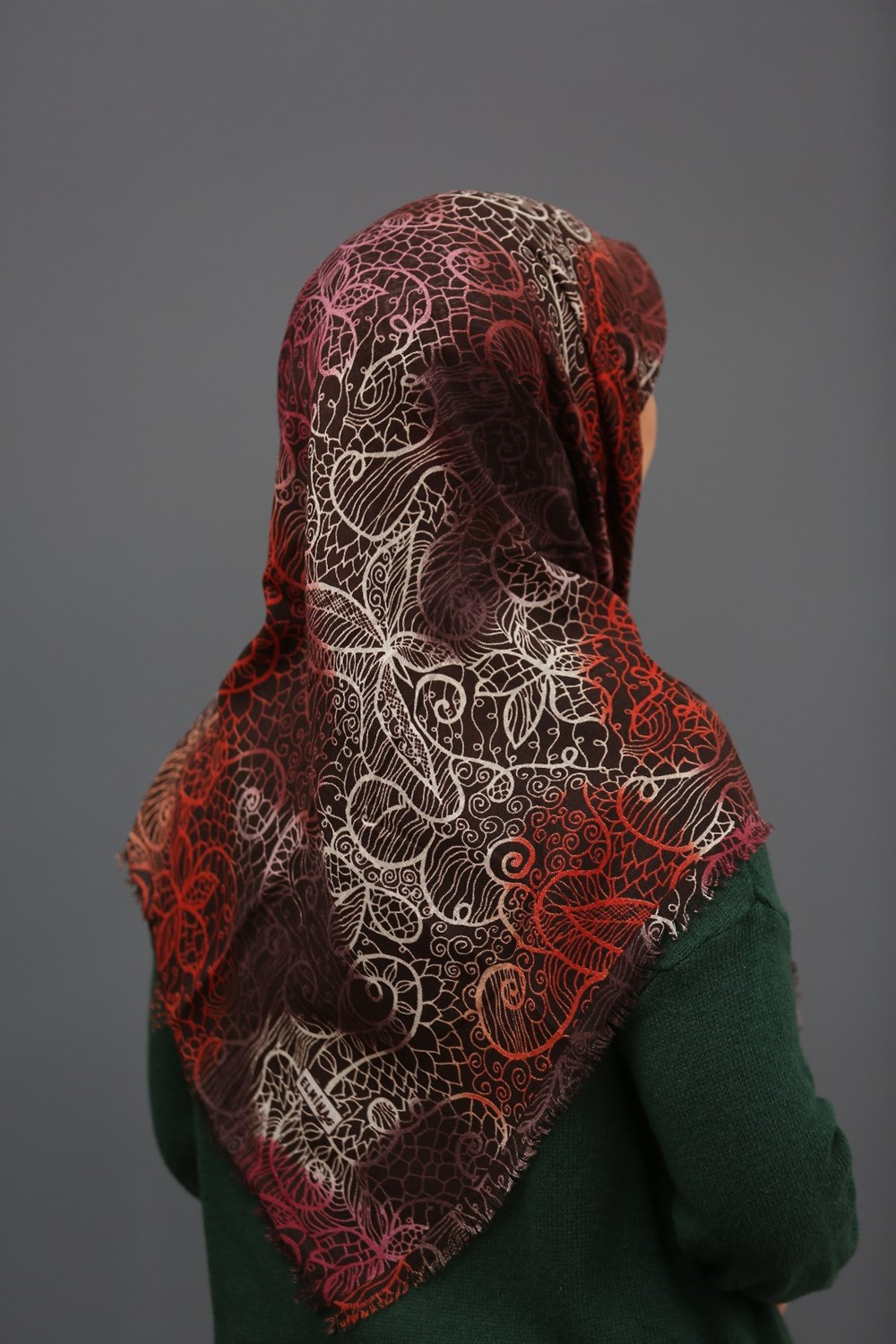 Elmina Flamlı Coton Eşarp(19-07)
