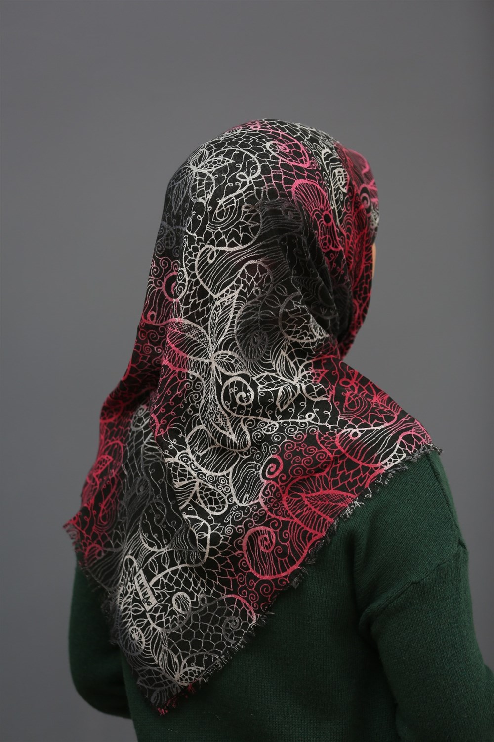 Elmina Flamlı Coton Eşarp(19-08)
