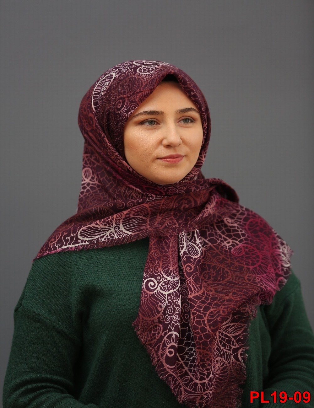 Elmina Flamlı Coton Eşarp(19-09)