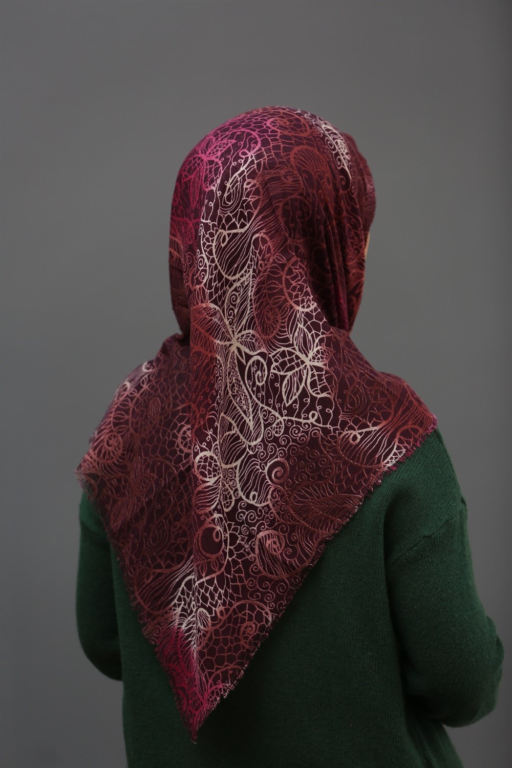 Elmina Flamlı Coton Eşarp(19-09)
