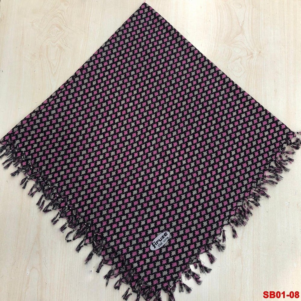 Firuze Boncuklu Cotton Eşarp(sb01-08)