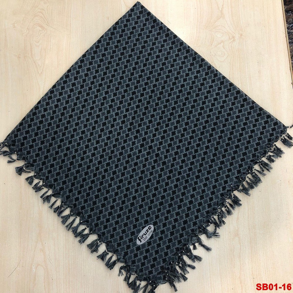 Firuze Boncuklu Cotton Eşarp(sb01-16)