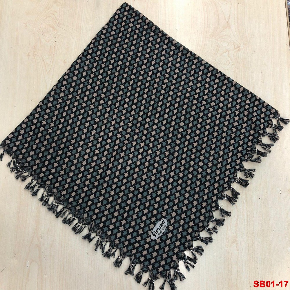 Firuze Boncuklu Cotton Eşarp(sb01-17)