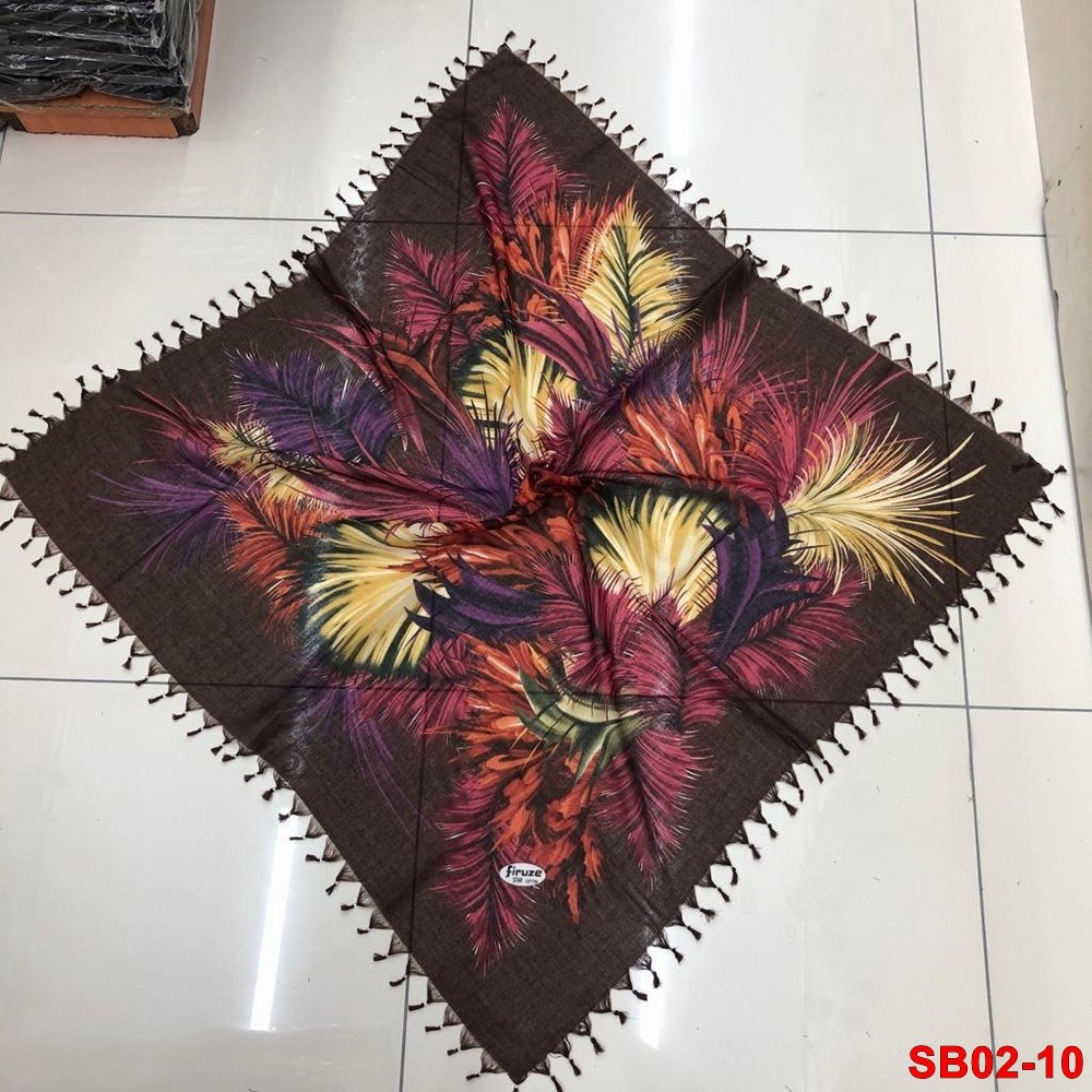 Firuze Boncuklu Cotton Eşarp(sb02-10)