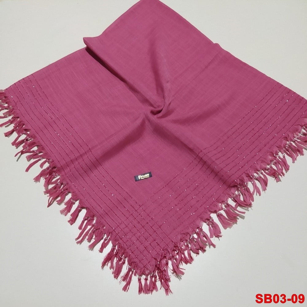 Firuze Boncuklu Cotton Eşarp(sb03-09)