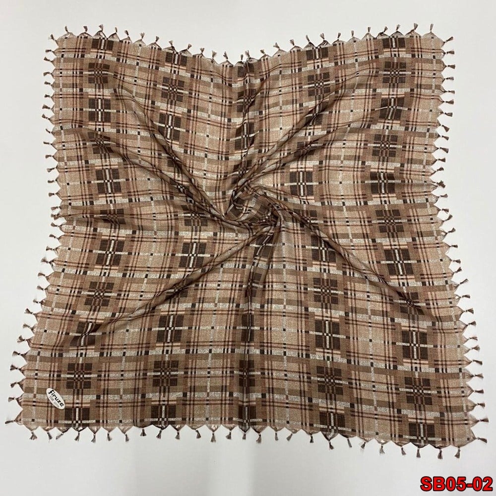 Firuze Boncuklu Cotton Eşarp(sb05-02)