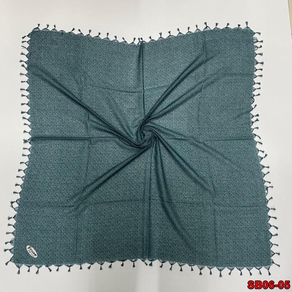 Firuze Boncuklu Cotton Eşarp(sb06-05)