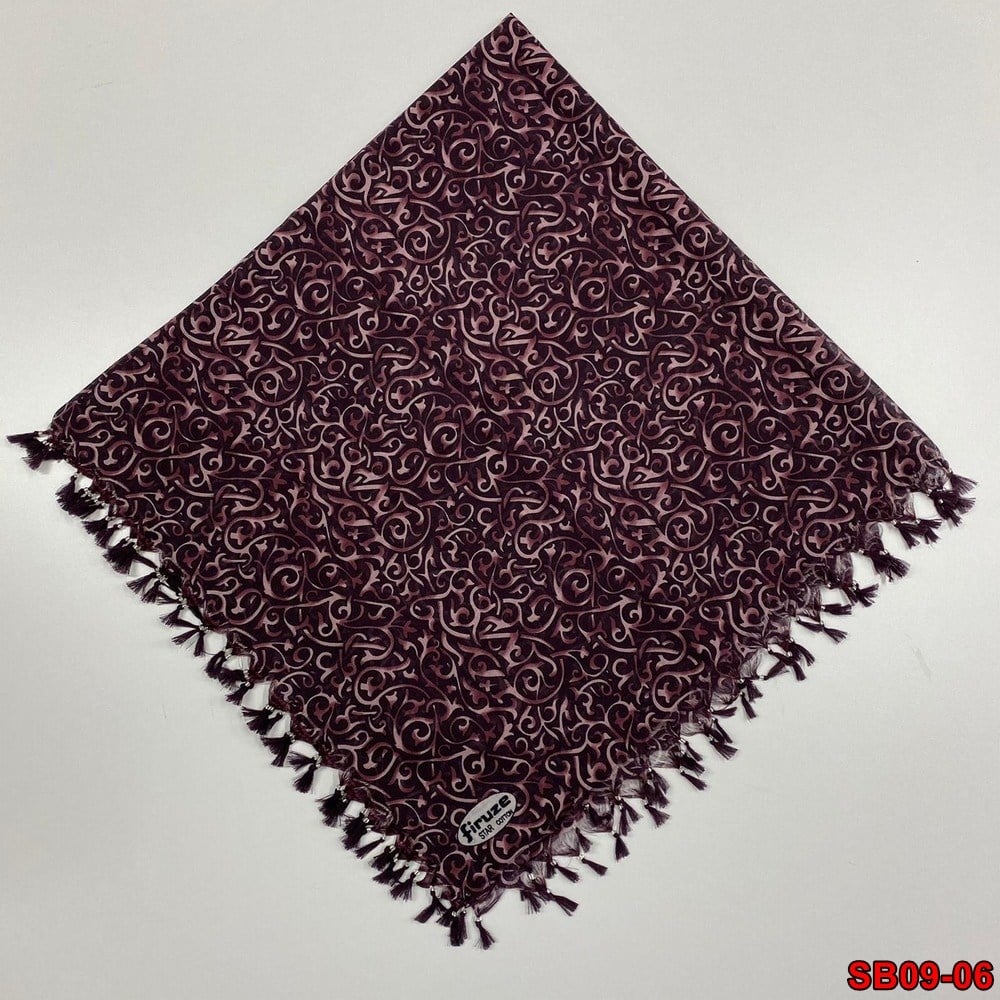 Firuze Boncuklu Cotton Eşarp(sb09-06)