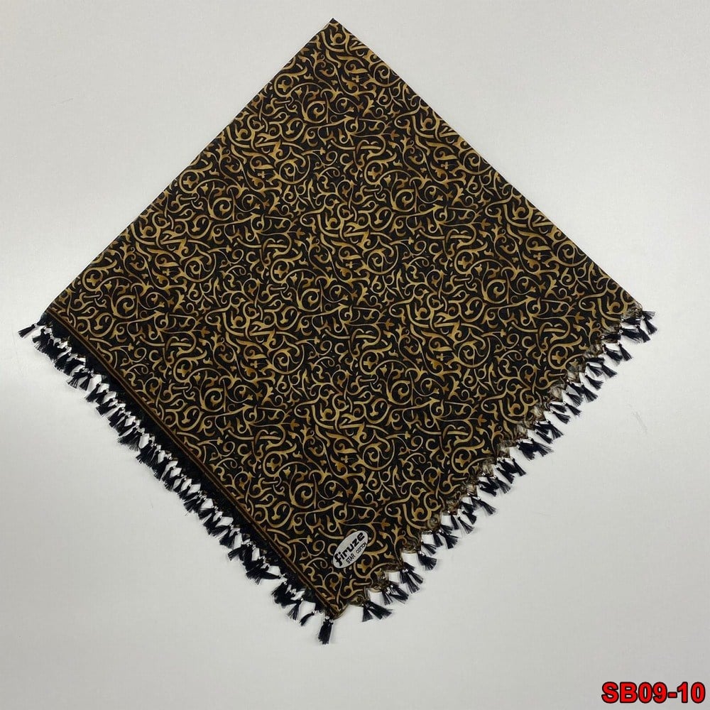 Firuze Boncuklu Cotton Eşarp(sb09-10)