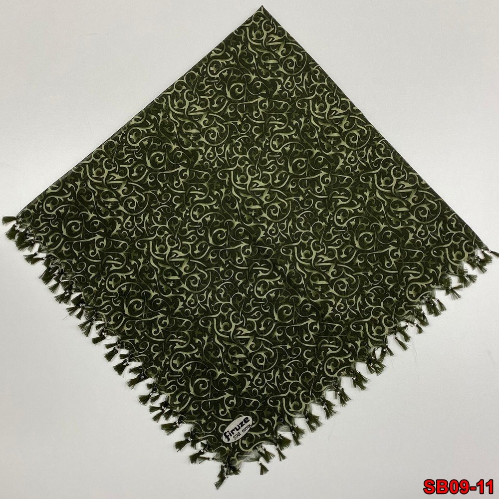 Firuze Boncuklu Cotton Eşarp(sb09-11)
