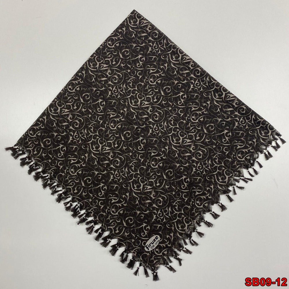 Firuze Boncuklu Cotton Eşarp(sb09-12)