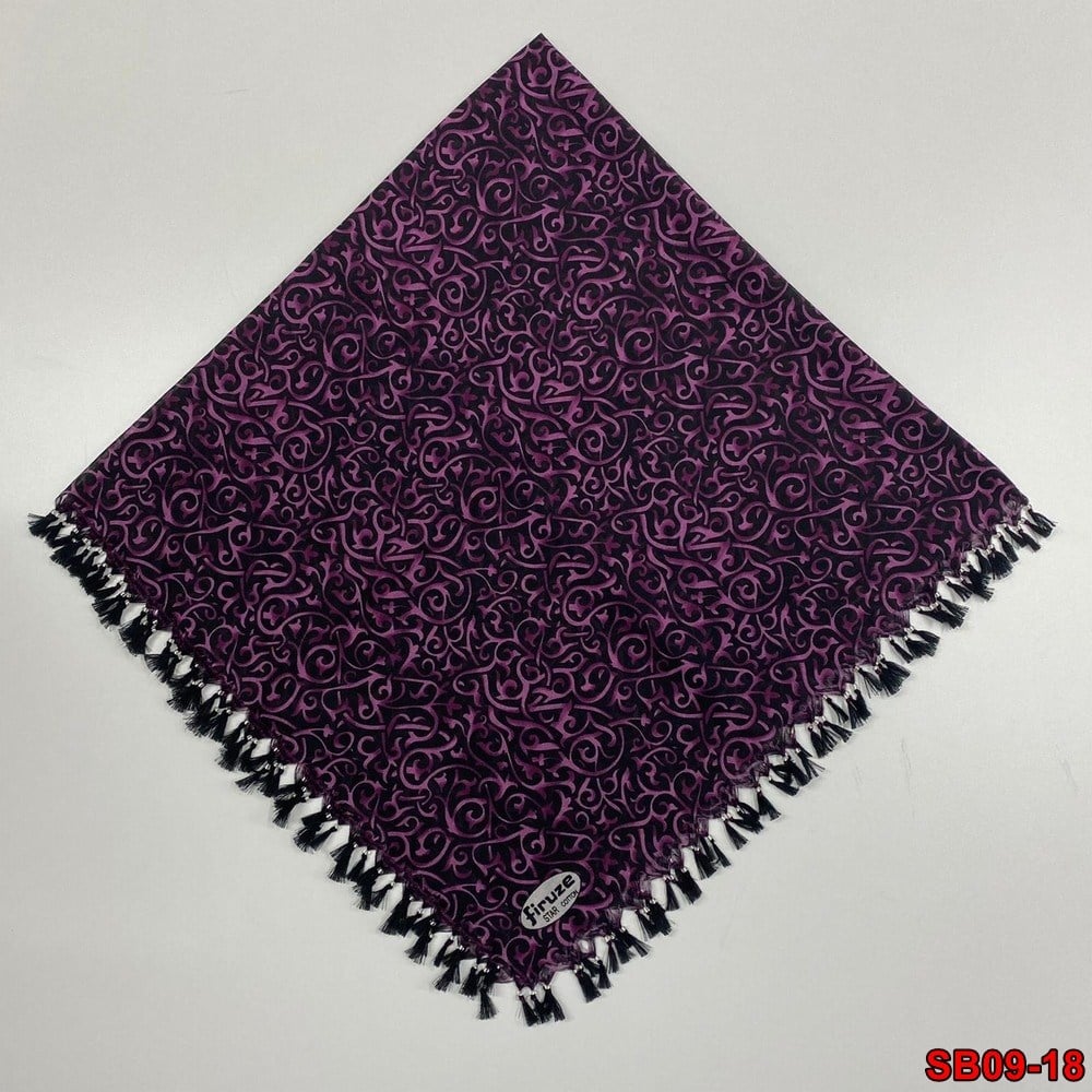 Firuze Boncuklu Cotton Eşarp(sb09-18)