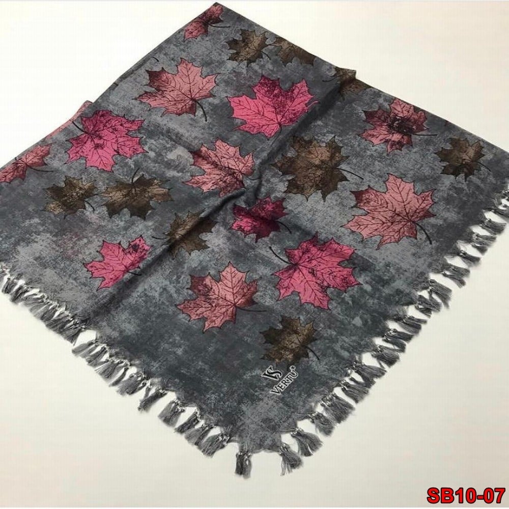 Firuze Boncuklu Cotton Eşarp(sb10-07)