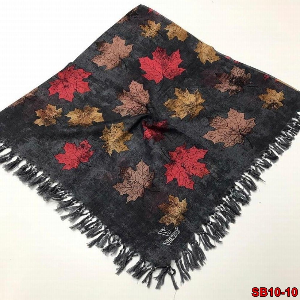 Firuze Boncuklu Cotton Eşarp(sb10-10)