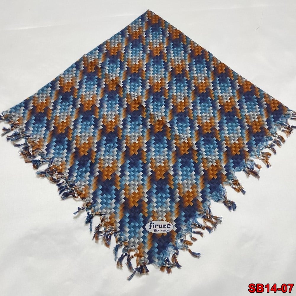 Firuze Boncuklu Cotton Eşarp(sb14-07)