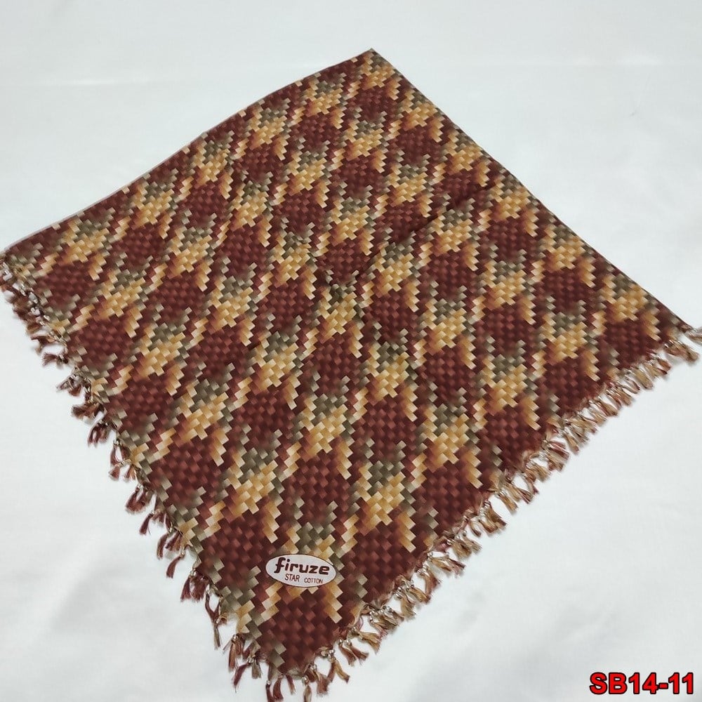 Firuze Boncuklu Cotton Eşarp(sb14-11)
