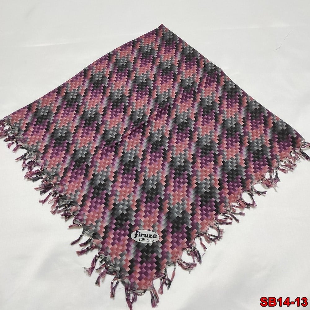 Firuze Boncuklu Cotton Eşarp(sb14-13)
