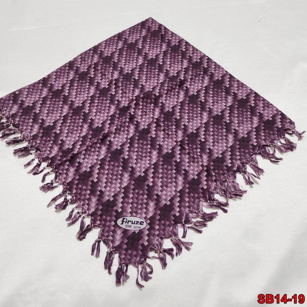 Firuze Boncuklu Cotton Eşarp(sb14-19)
