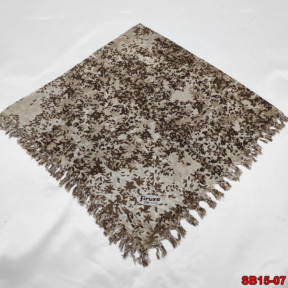 Firuze Boncuklu Cotton Eşarp(sb15-07)