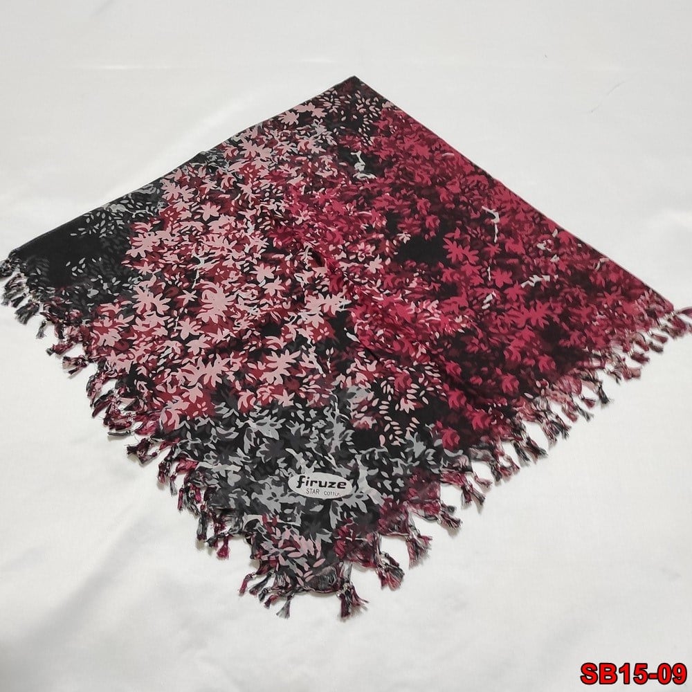 Firuze Boncuklu Cotton Eşarp(sb15-09)