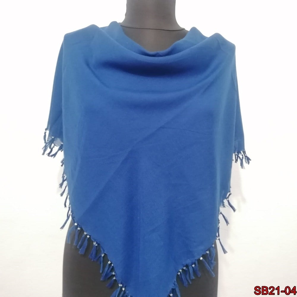 Firuze Boncuklu Cotton Eşarp(sb21-04)