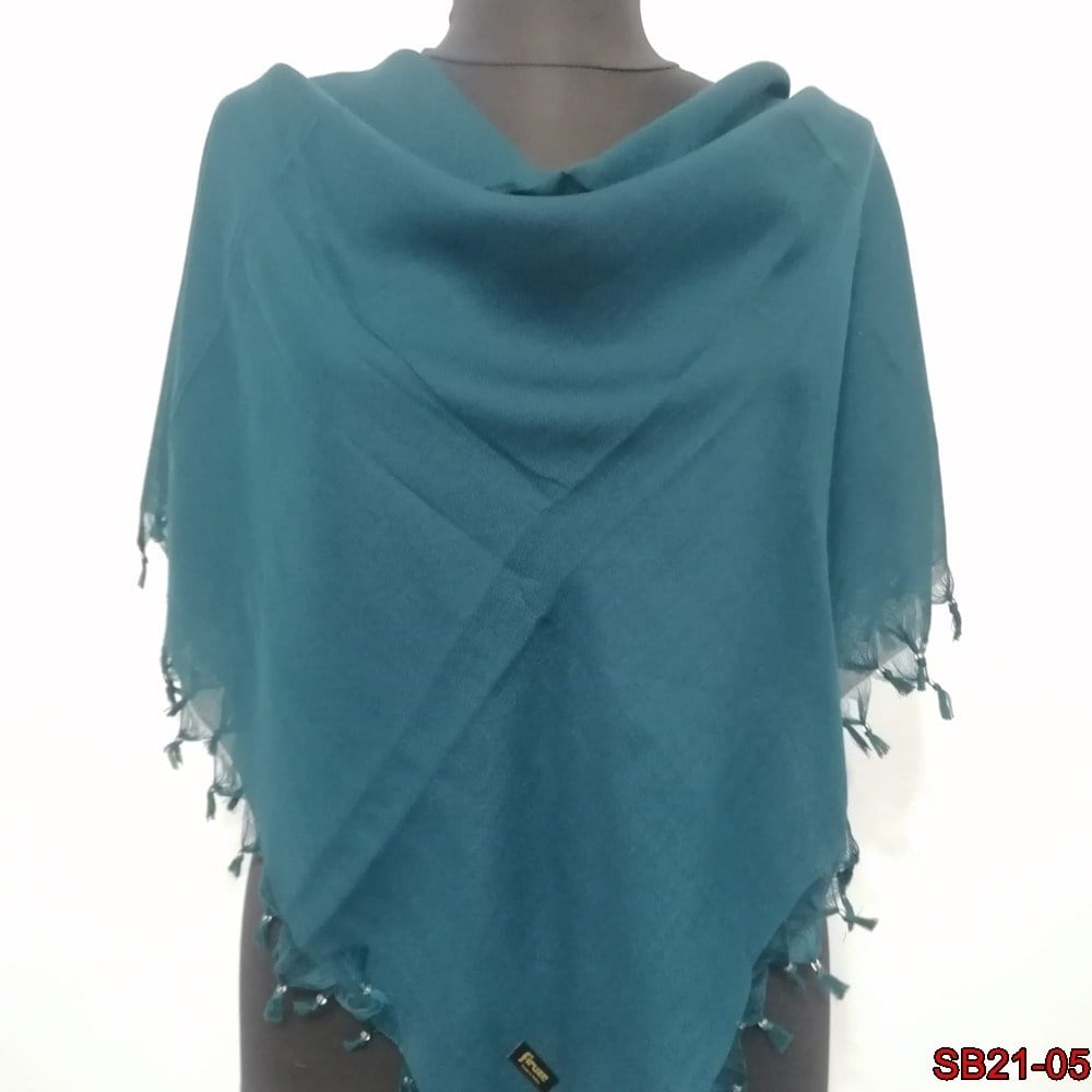 Firuze Boncuklu Cotton Eşarp(sb21-05)