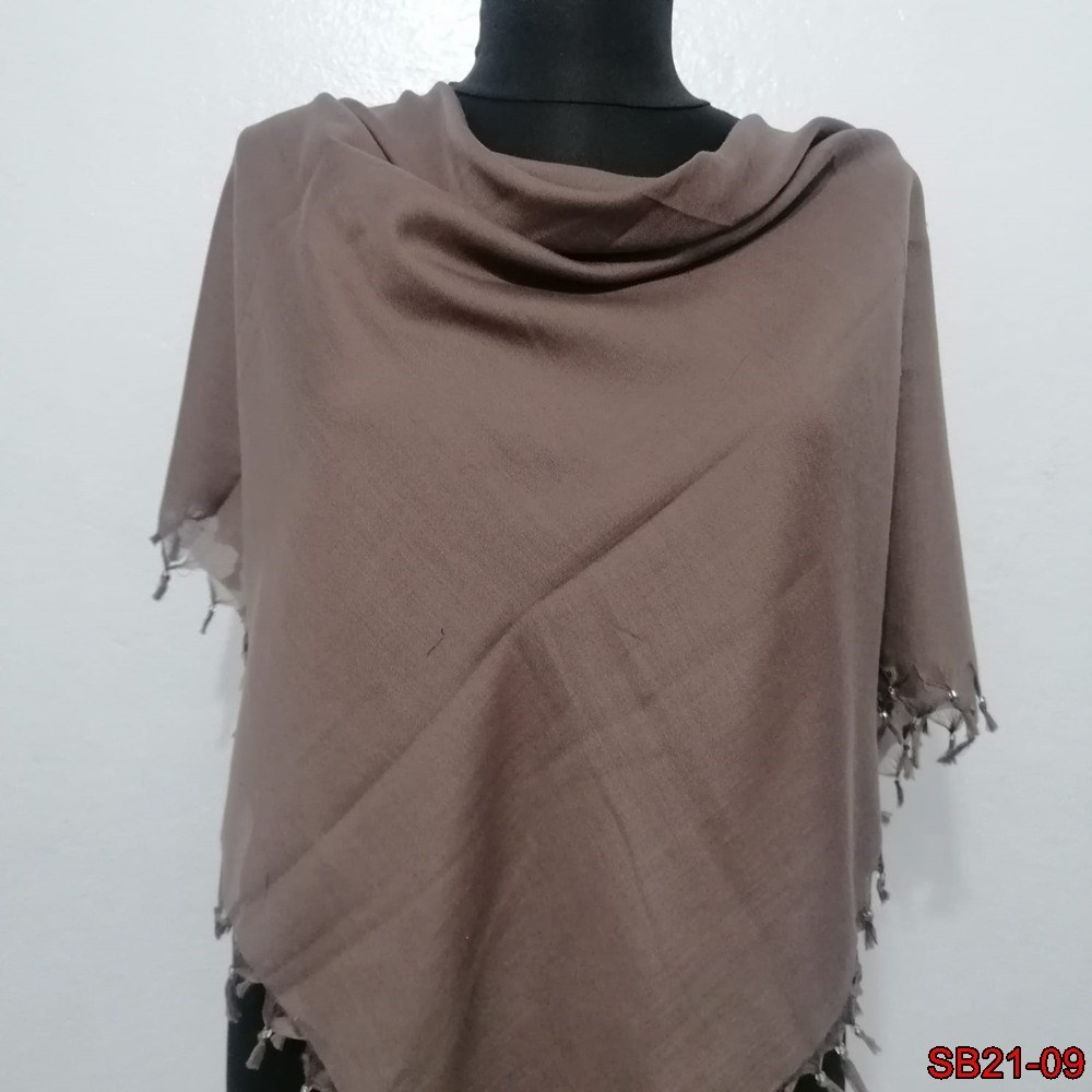 Firuze Boncuklu Cotton Eşarp(sb21-09)