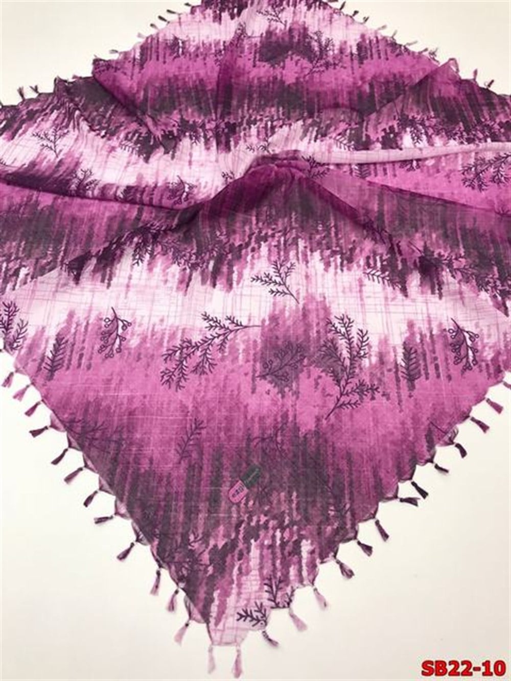 Firuze Boncuklu Cotton Eşarp(sb22-10)