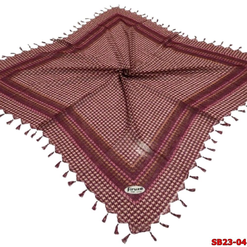 Firuze Boncuklu Cotton Eşarp(sb23-04)