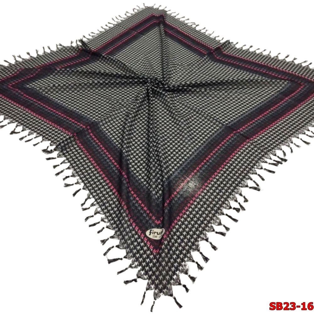 Firuze Boncuklu Cotton Eşarp(sb23-16)