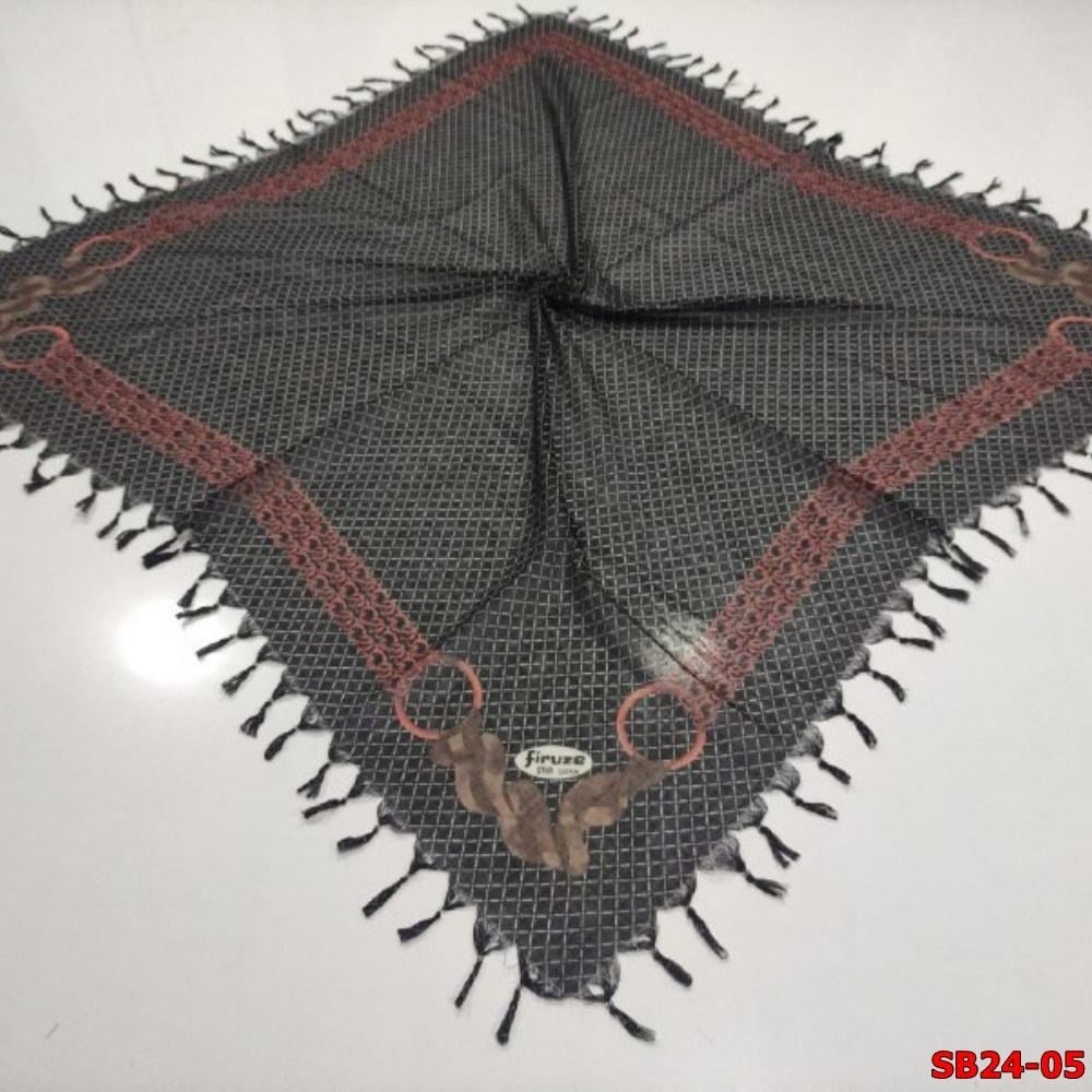Firuze Boncuklu Cotton Eşarp(sb24-05)