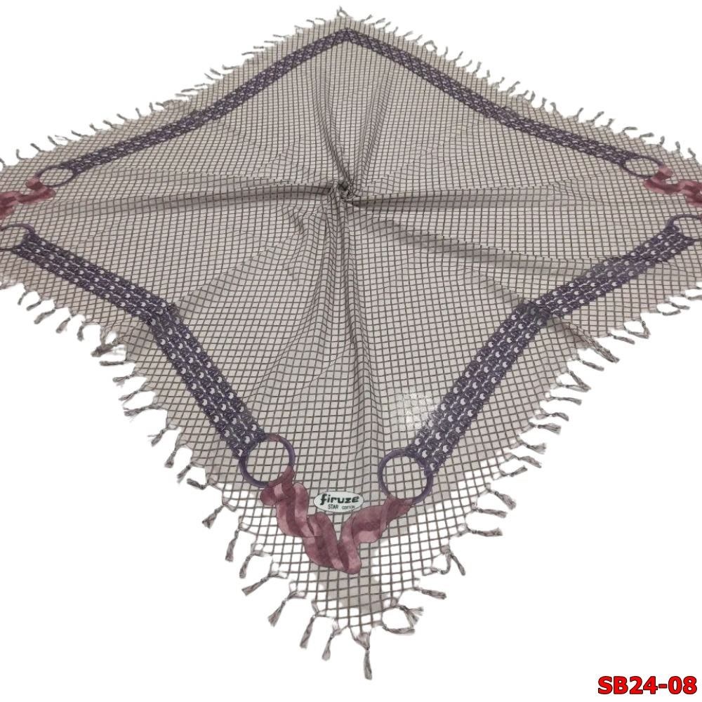 Firuze Boncuklu Cotton Eşarp(sb24-08)