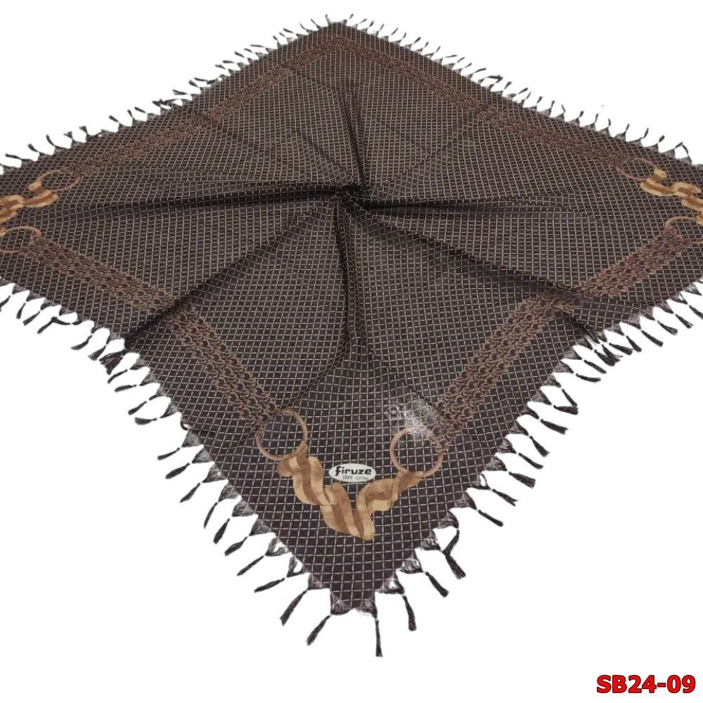 Firuze Boncuklu Cotton Eşarp(sb24-09)