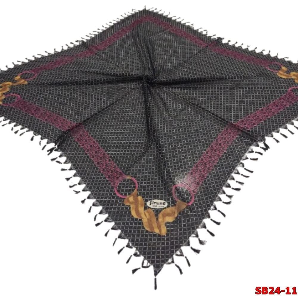 Firuze Boncuklu Cotton Eşarp(sb24-11)