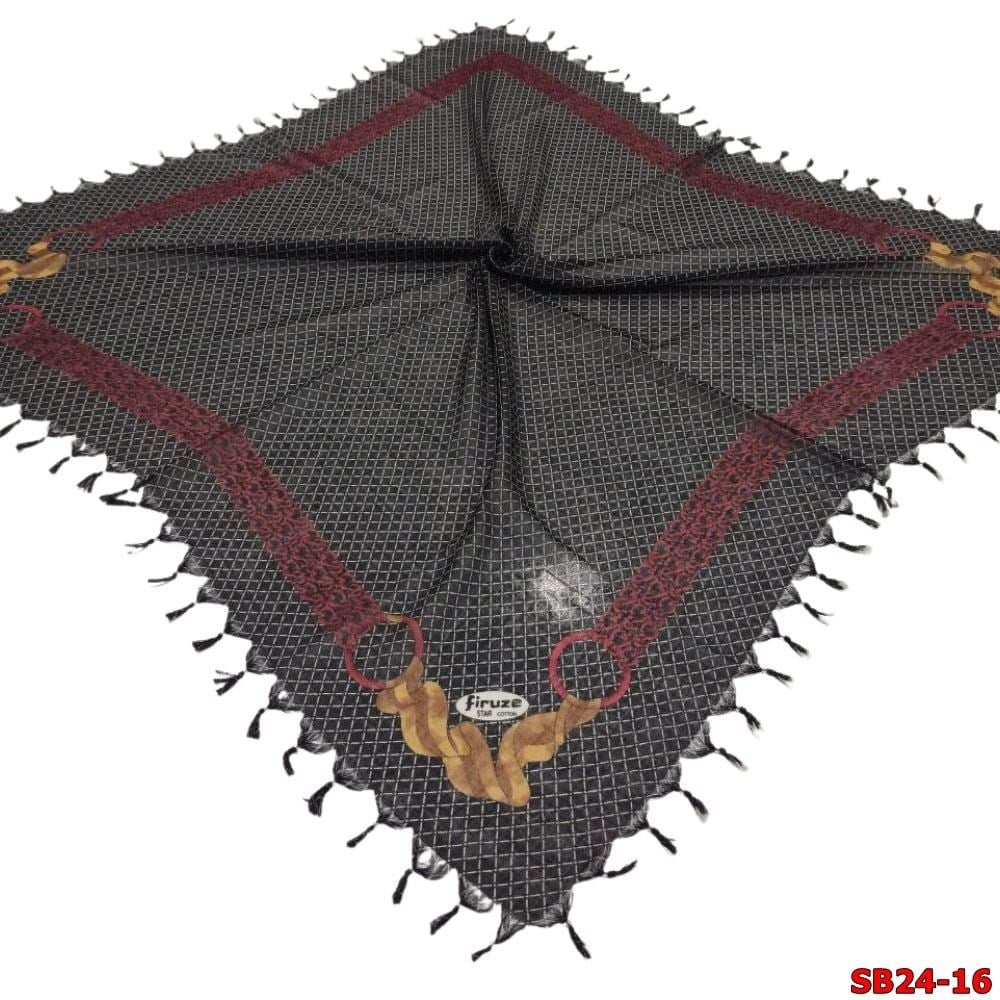 Firuze Boncuklu Cotton Eşarp(sb24-16)