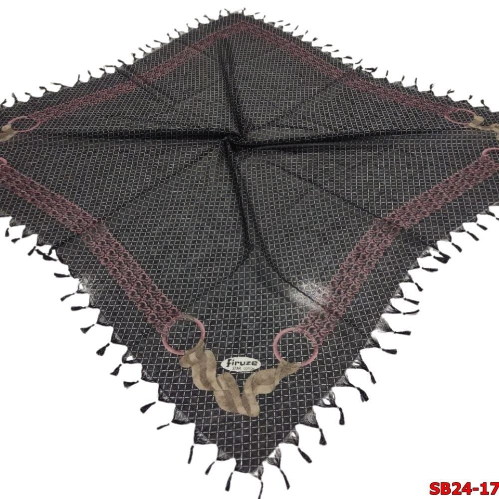 Firuze Boncuklu Cotton Eşarp(sb24-17)