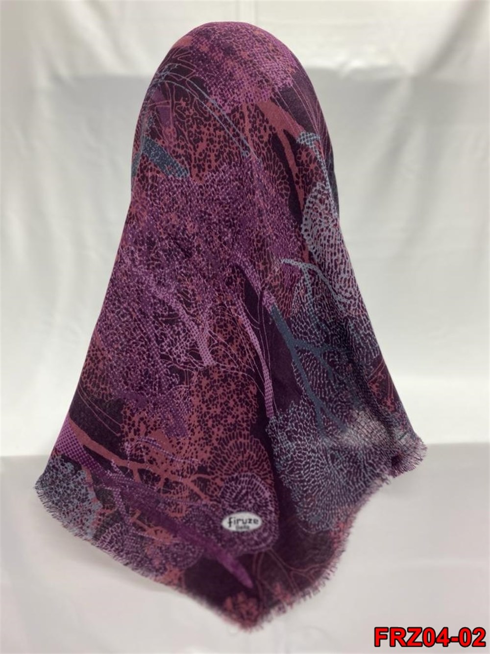 Firuze Flamlı Cotton Eşarp (frz04-02)