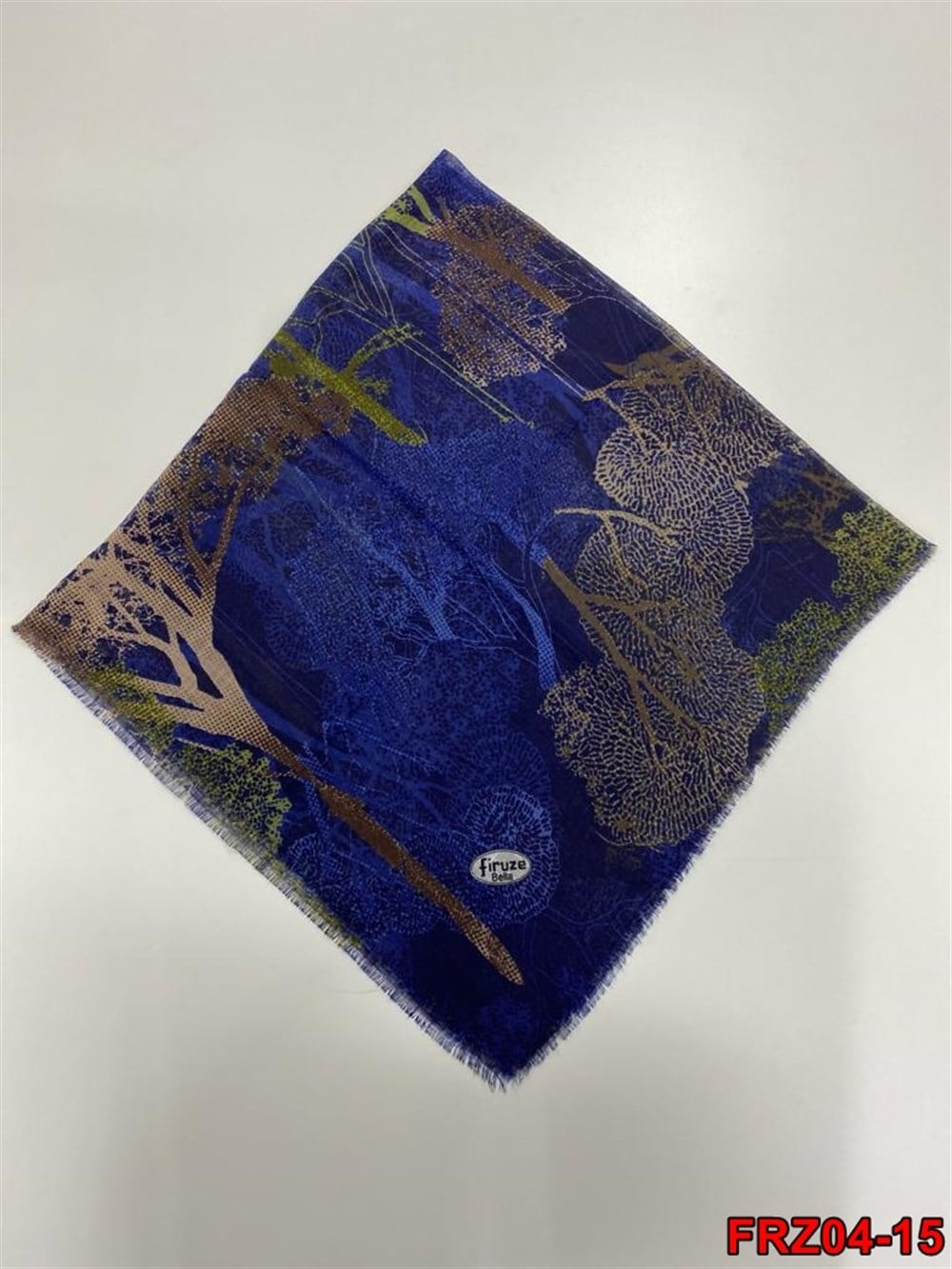 Firuze Flamlı Cotton Eşarp (frz04-15)