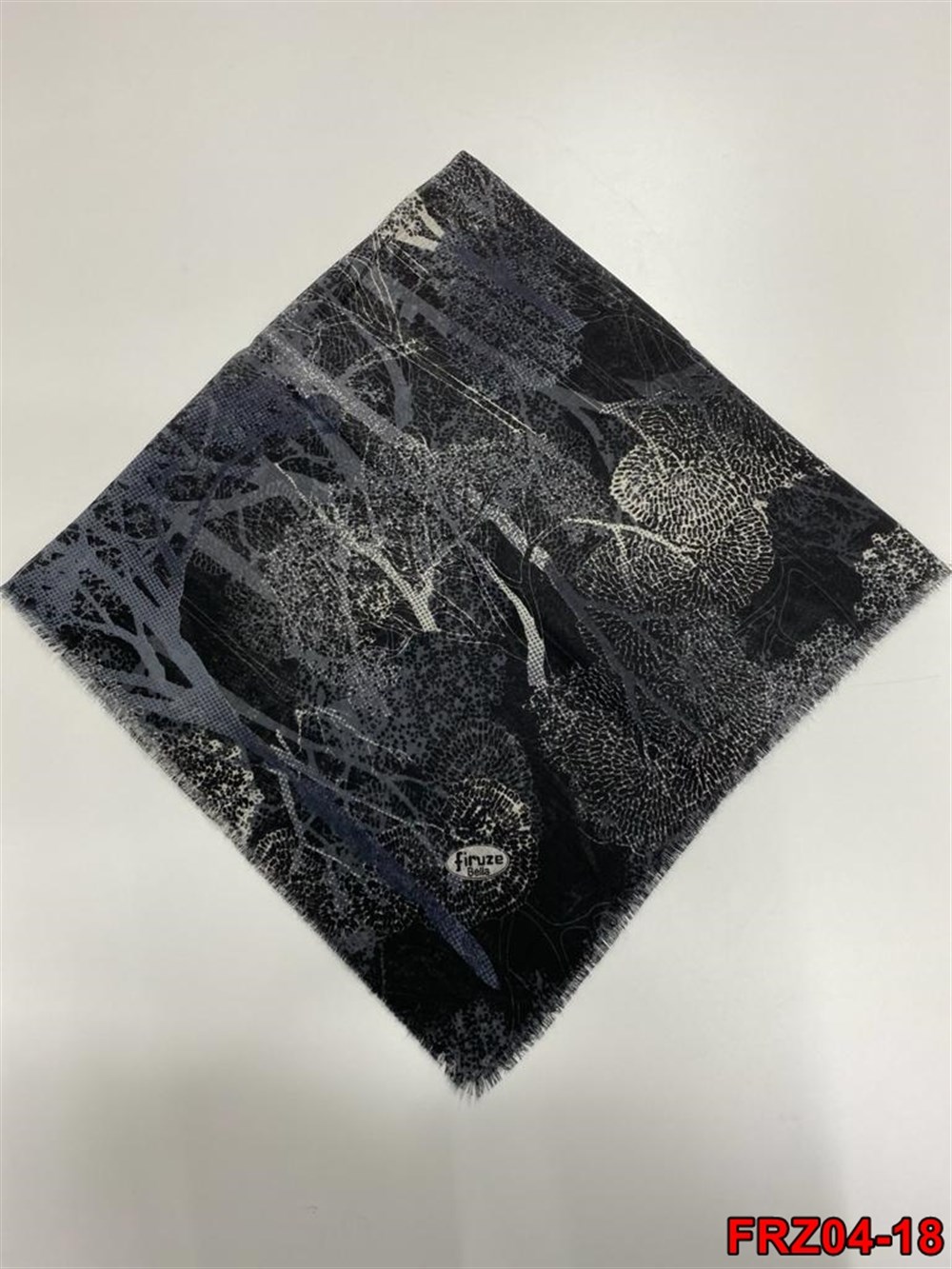 Firuze Flamlı Cotton Eşarp (frz04-18)