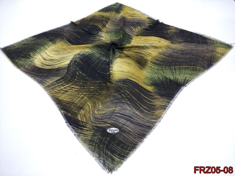 Firuze Flamlı Cotton Eşarp (frz05-08)