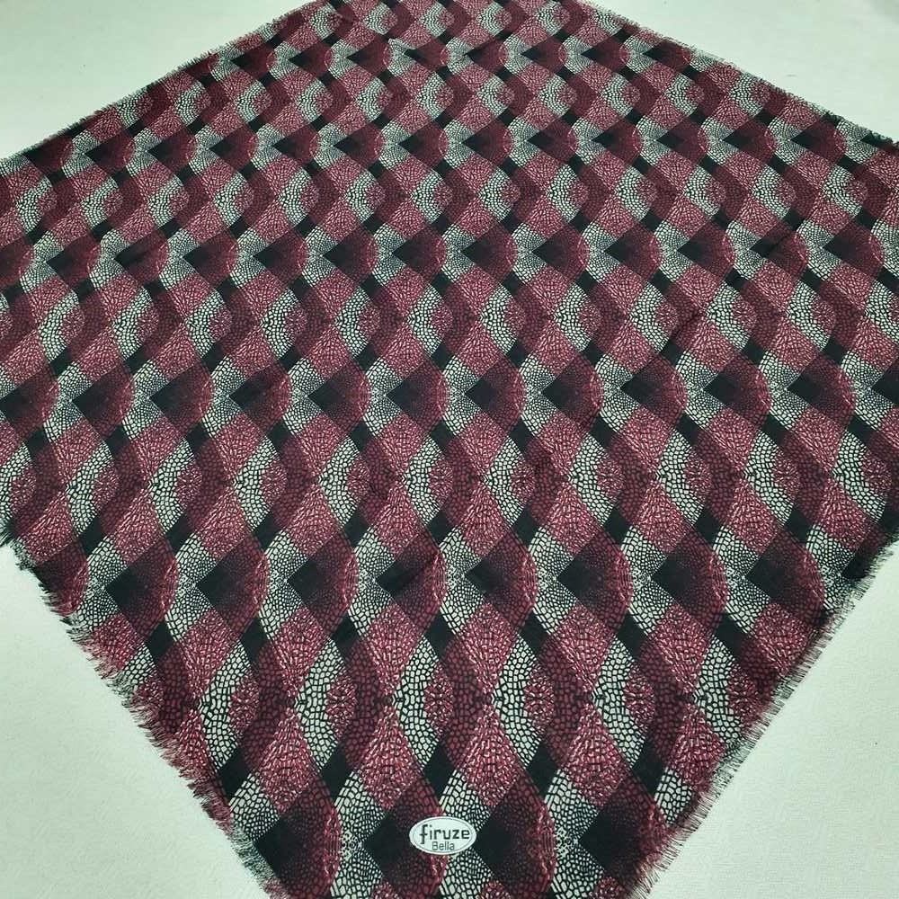 Firuze Flamlı Cotton Eşarp (frz07-13)