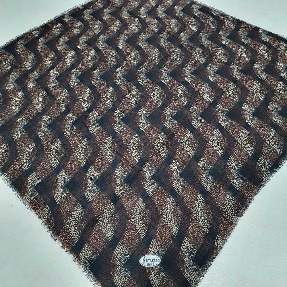 Firuze Flamlı Cotton Eşarp (frz07-16)
