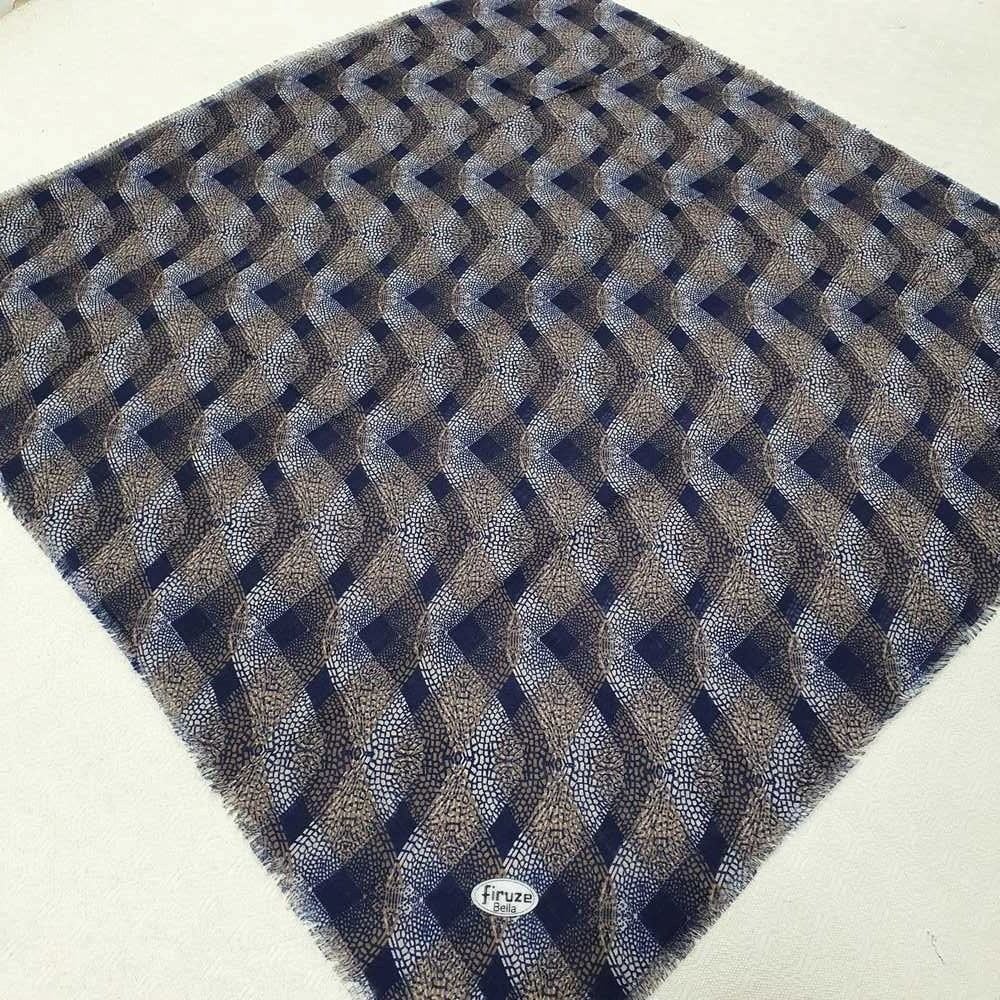 Firuze Flamlı Cotton Eşarp (frz07-18)