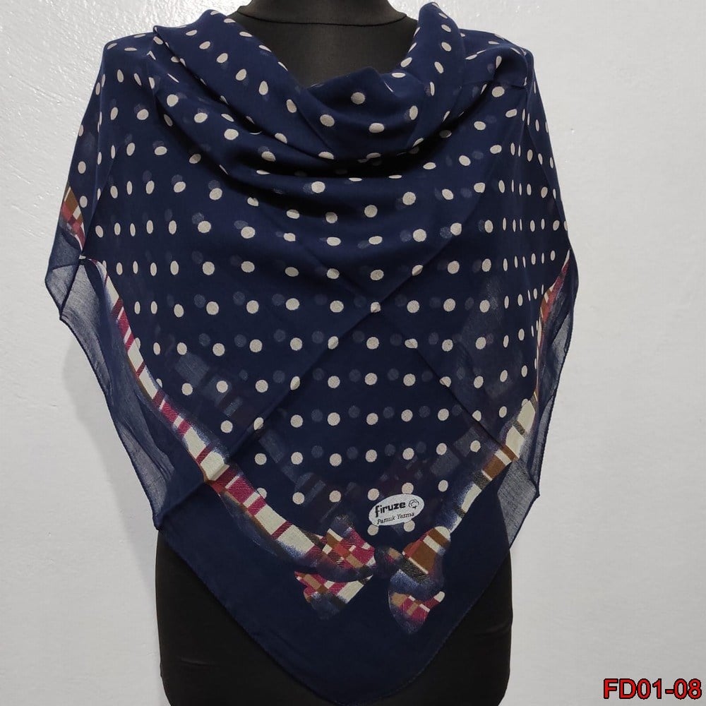 Firuze Kenarı Dikişli Yazma(FD01-08)